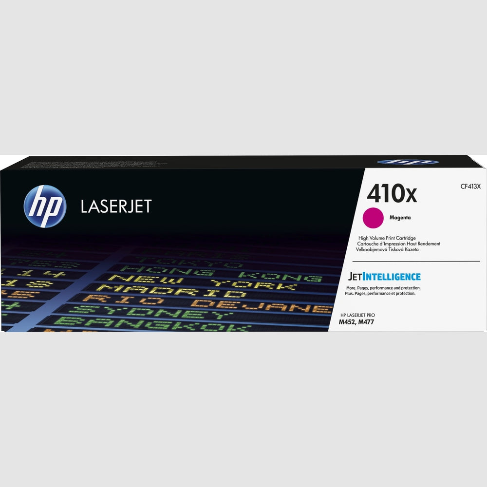 HP Toner 410X CF413X Tonerkartusche Magenta Hohe Ergiebigkeit für Original HP LaserJet Drucker