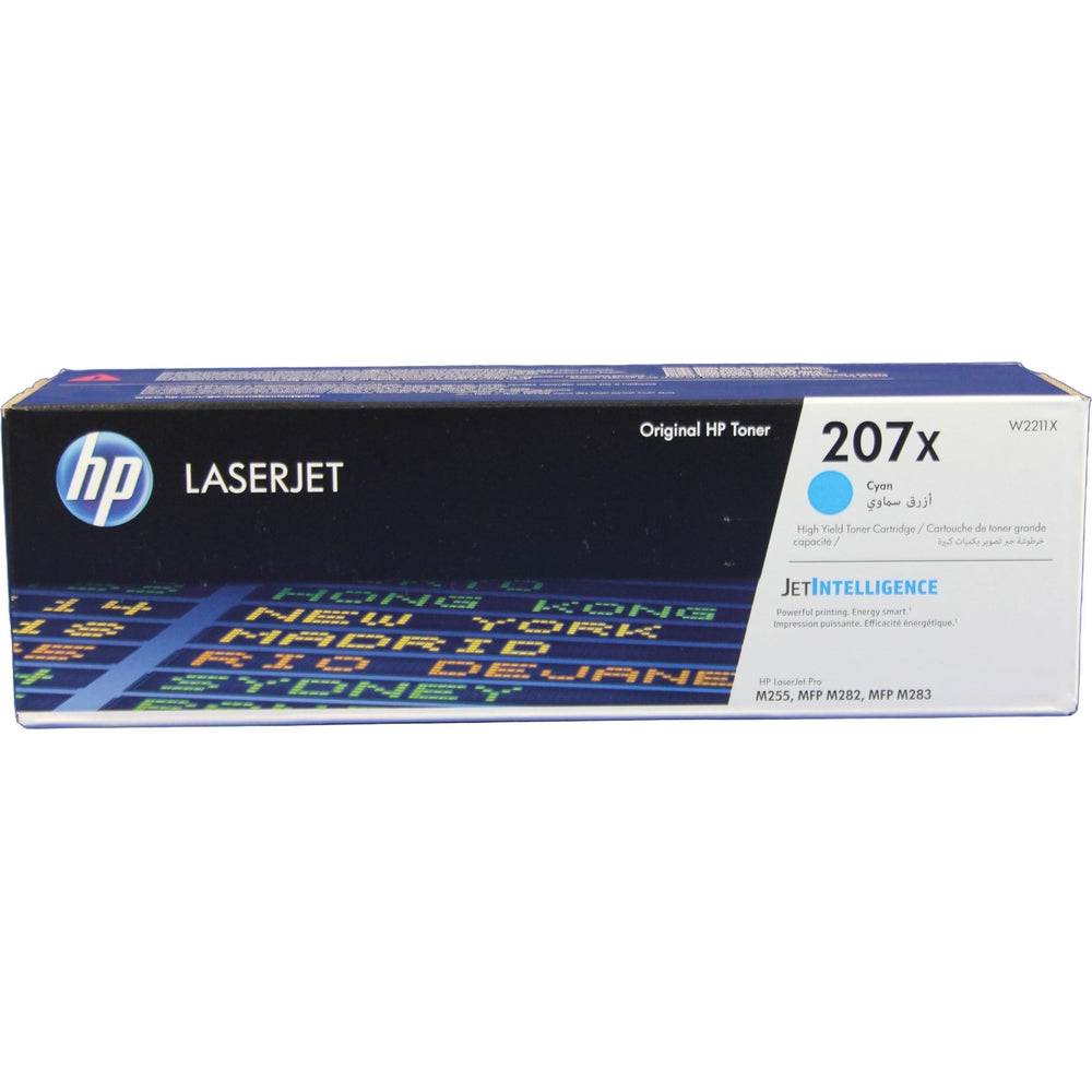 HP Toner W2211X Cyan No. 207X für Original HP Color LaserJet Pro M255dw / M255nw / MFP M282nw / M283cdw / M283fdw