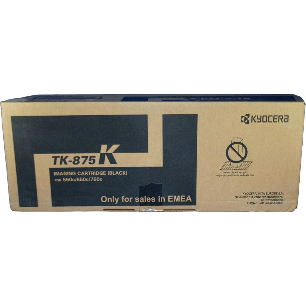 Kyocera Toner TK-875K Tonerkartusche Schwarz für Original Kyocera TASKalfa 550c/650c/750c Drucker (1T05JN0NL0)