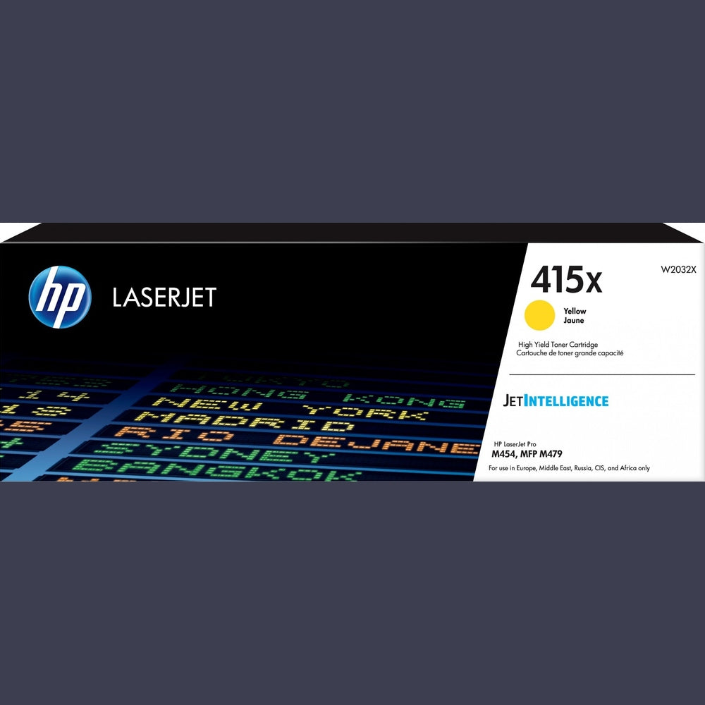HP Toner 415X Tonerkartusche Gelb für Original HP Color LaserJet Pro M454 Drucker
