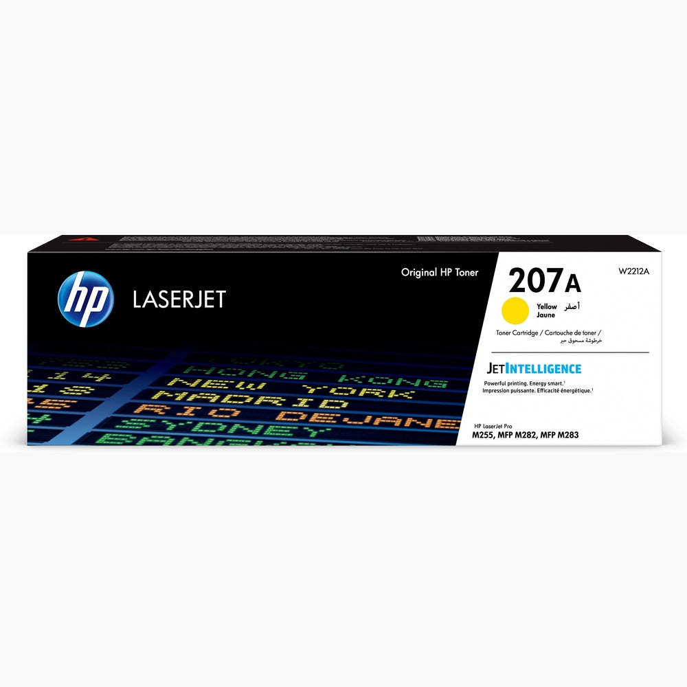 HP Toner W2212A Yellow No. 207A für Original HP Color LaserJet Pro M255dw / M255nw / MFP M282nw / M283cdw / M283fdw