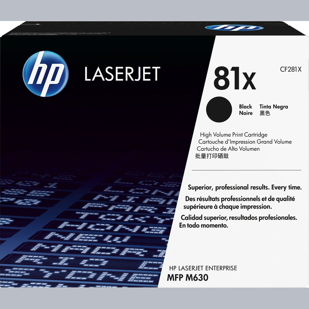 HP Toner 81X CF281X Tonerkartusche Schwarz für Original HP LaserJet