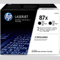 HP Toner 87X CF287XD 2er-Pack Schwarz Hohe Ergiebigkeit für Original HP LaserJet Drucker