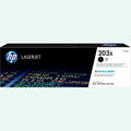 HP Toner 203X CF540X Tonerkartusche Schwarz Hohe Ergiebigkeit für Original HP LaserJet Drucker
